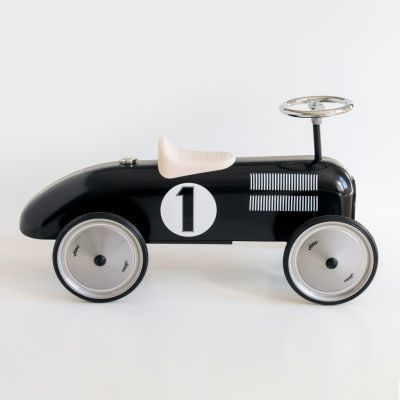 Rennwagen aus Stahlblech Schwarz - 2