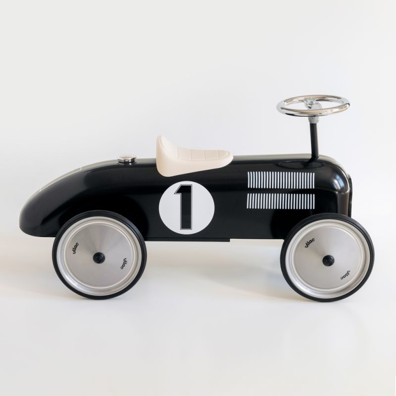 Rennwagen aus Stahlblech Schwarz - 2