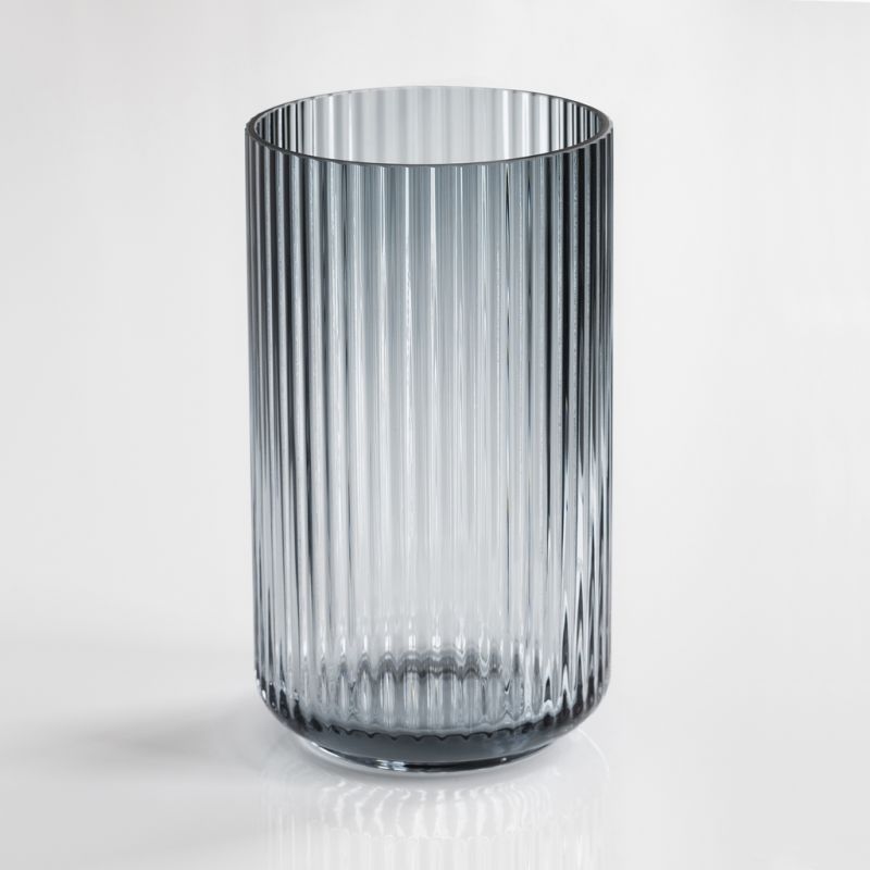 Lyngby-Vase Groß Midnight Blue