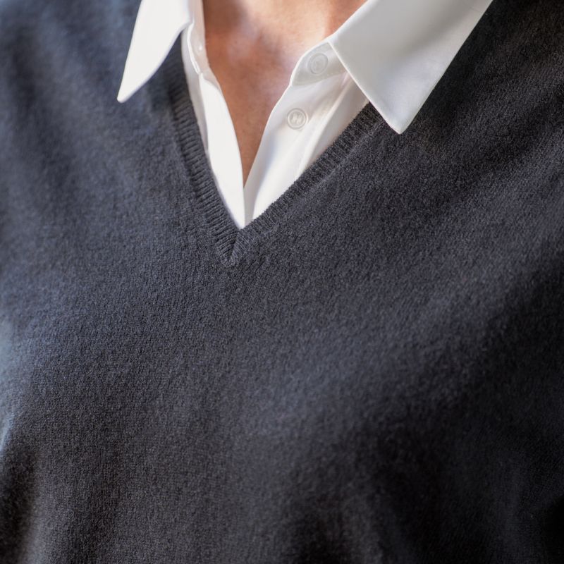 William Lockie X Torquato V-Ausschnitt Kaschmir Black M - 4