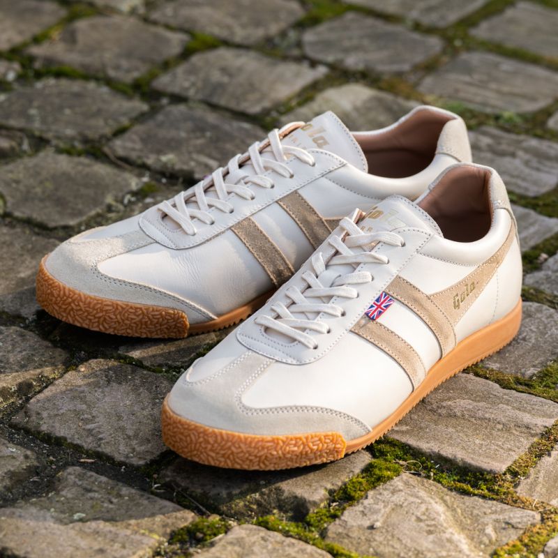Gola Harrier Elite Herren Weiß / Beige Gr. 42 - 3