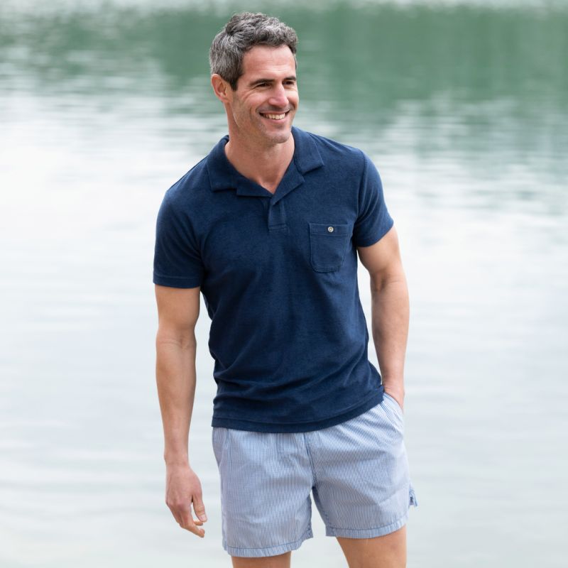 Gili's Badehose Trawangan Blue Seersucker Gr. XL - 4