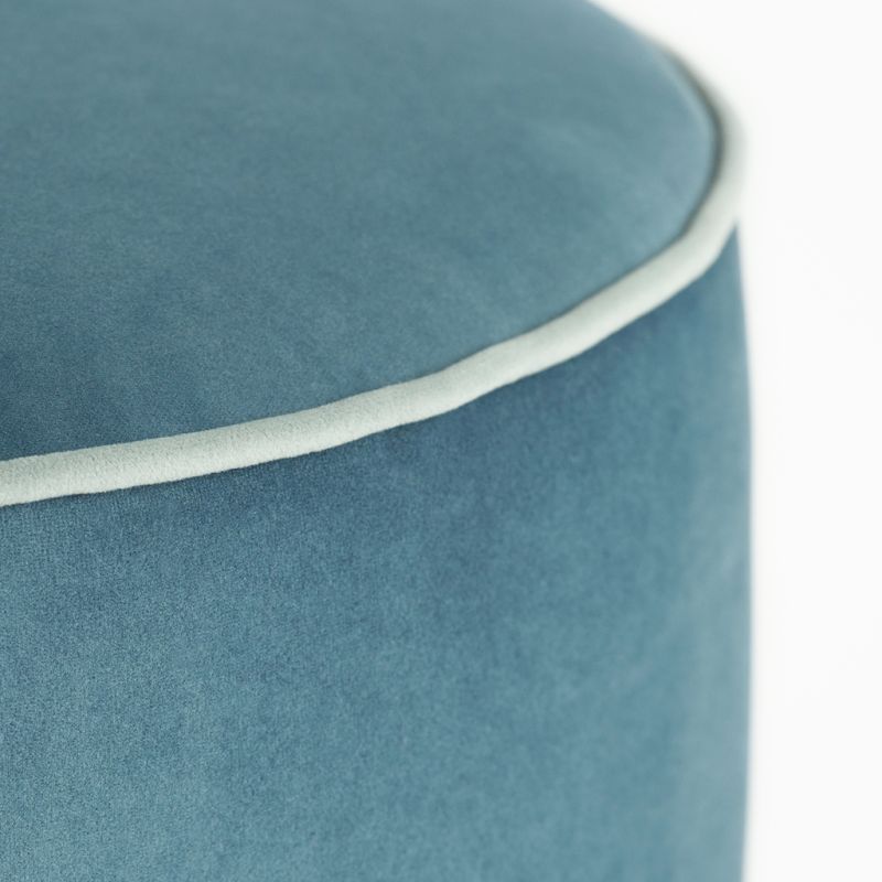 Samtpouf Audrey Blau / Hellblau - 2