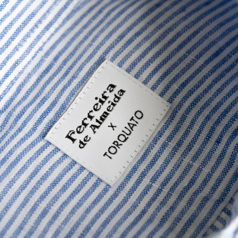 Ferreira de Almeida X Torquato Leinenhemd Blau gestreift - 3