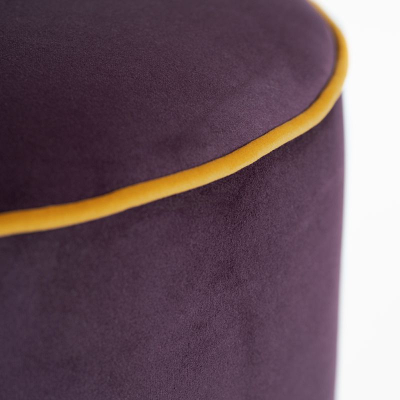Samtpouf Audrey Lila / Gelb - 2