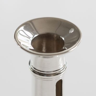 Schiebeleuchter 1830 aus Messing mit Silberauflage - 2