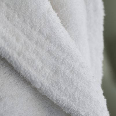 Rhomtuft Frottee-Bademantel weiss S - 4