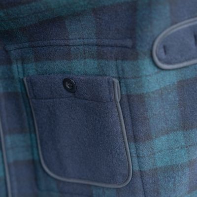 Gloverall Dufflecoat Herren Navy / Blackwatch Tartan M - 3