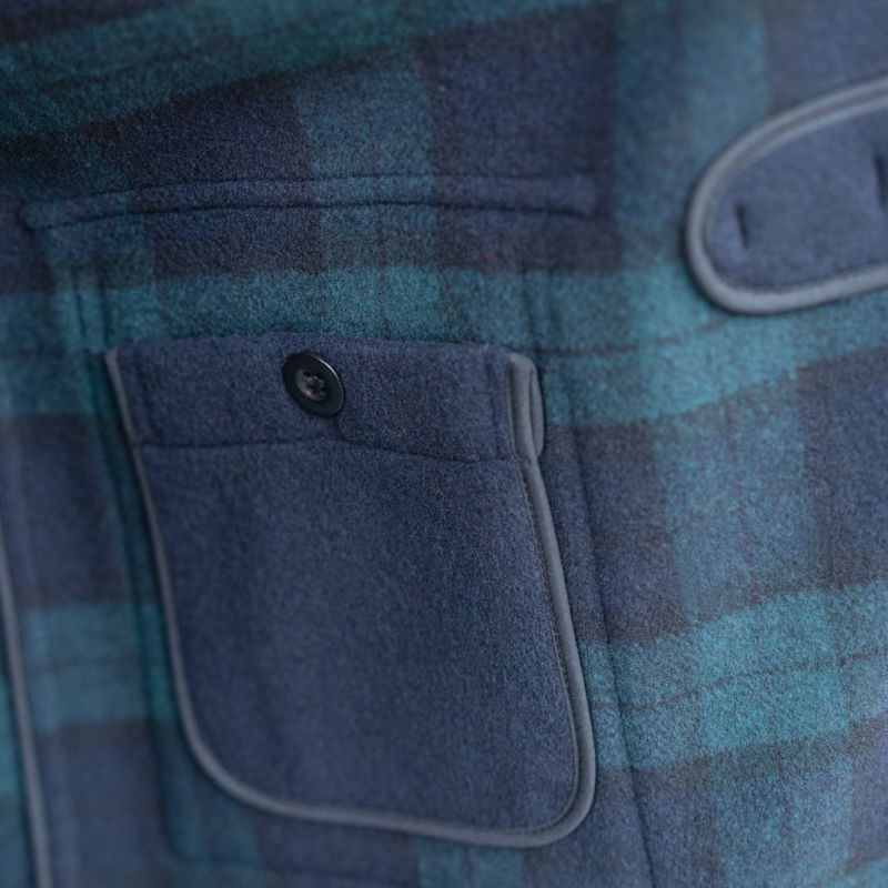 Gloverall Dufflecoat Herren Navy / Blackwatch Tartan M - 3