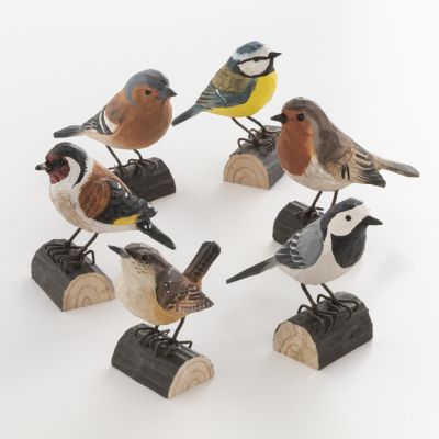 Handgeschnitzter Dekovogel