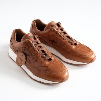 KangaROOS Leder-Sneaker Voltera Ultimate Cognac Gr. 42