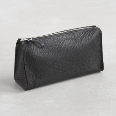 Hammann Kosmetiktasche Kalbsleder Schwarz