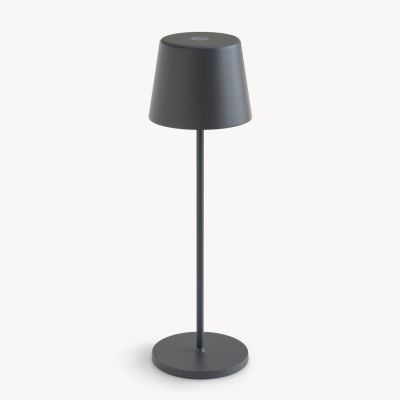 Akkuleuchte Ferrone Dunkelgrau 36 cm
