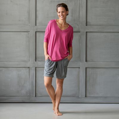 Sunday in Bed X Torquato Pyjamahose Mila Shorty Grau L - 3