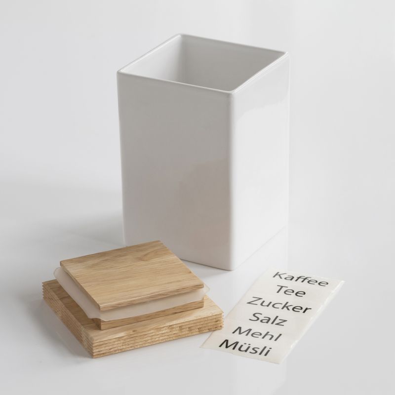 Kaffee-Vorratsdose mit Holzdeckel - 2
