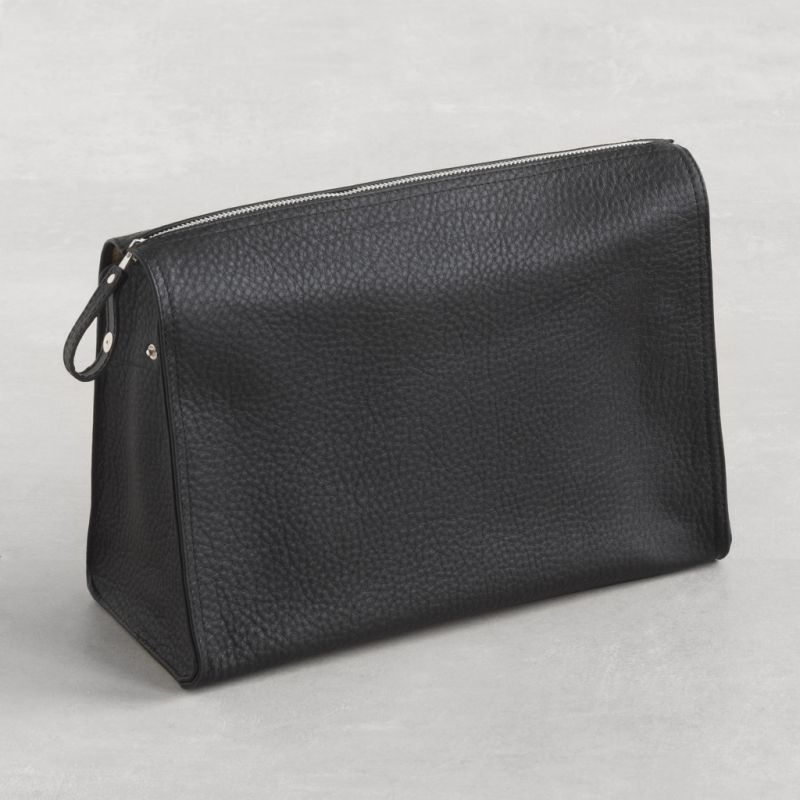 Hammann Kulturtasche Kalbsleder Schwarz