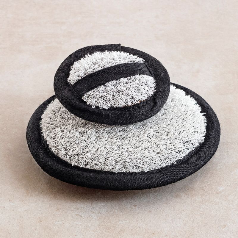 Axlings X Torquato Frottee-Waschpads Grau