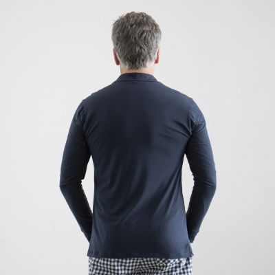 Sunday in Bed X Torquato Pyjamashirt Morris Dunkelblau L - 2