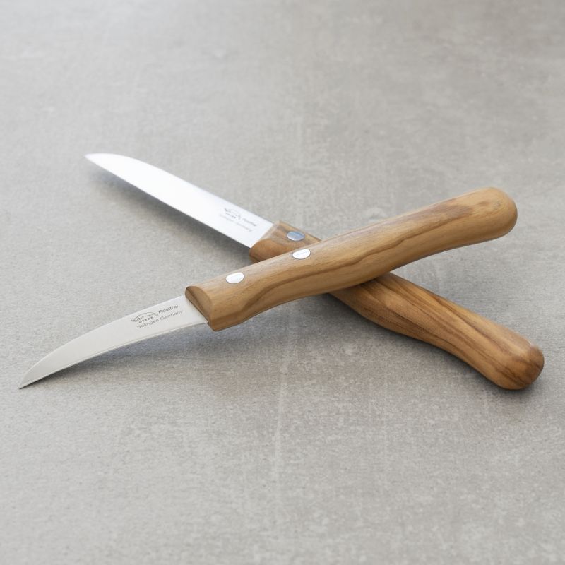Otter Schälmesser Olivenholz