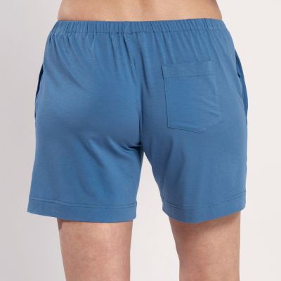 Sunday in Bed X Torquato Pyjamashorts Terry Blau L - 3