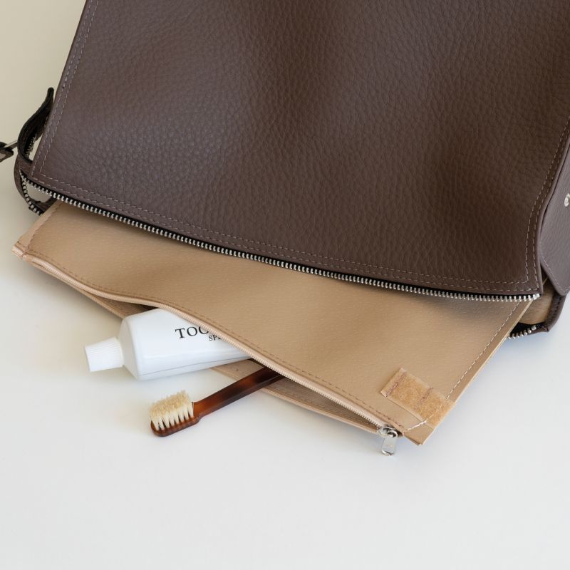 Hammann Kosmetiktasche Hirschleder Dunkelbraun - 2