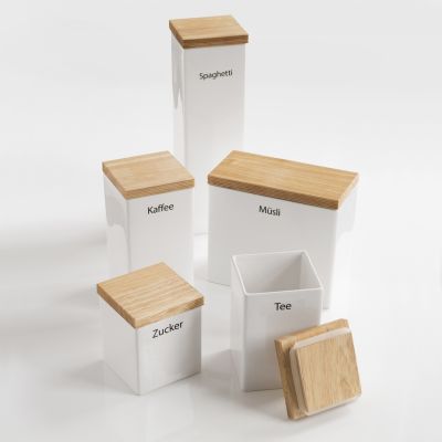 Vorratsdosen mit Holzdeckel - 2
