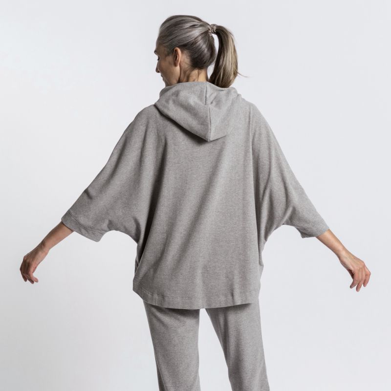 Sunday in Bed X Torquato Poncho Hilda Grau Melange M - 4