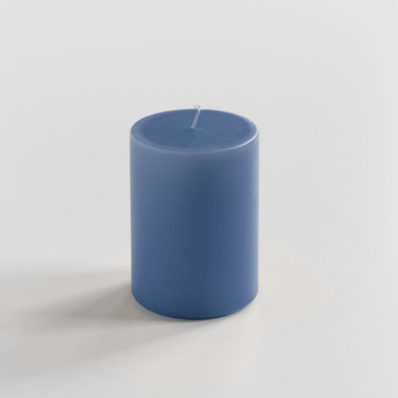 Ester & Erik Stumpenkerze 10 cm Ø 6 cm Jeans Blue