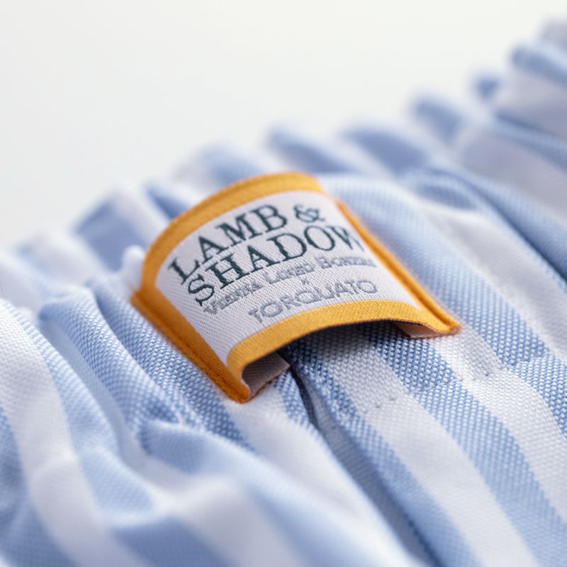 Lamb & Shadow Boxershorts Weiß/Blau gestreift XXL - 3