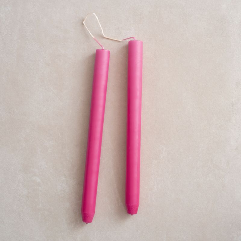 4 Ester & Erik zylindrische Kerzen Pink