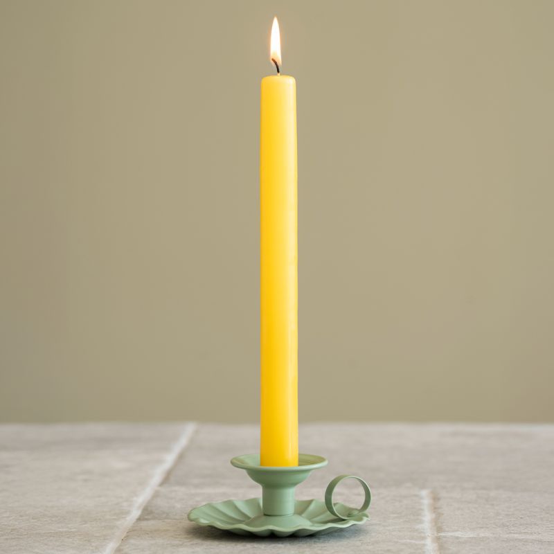 Kerzenhalter aus Aluminium Sage Green - 2
