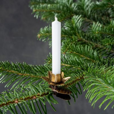 5 Christbaum Kerzenhalter Lotusblüte - 3