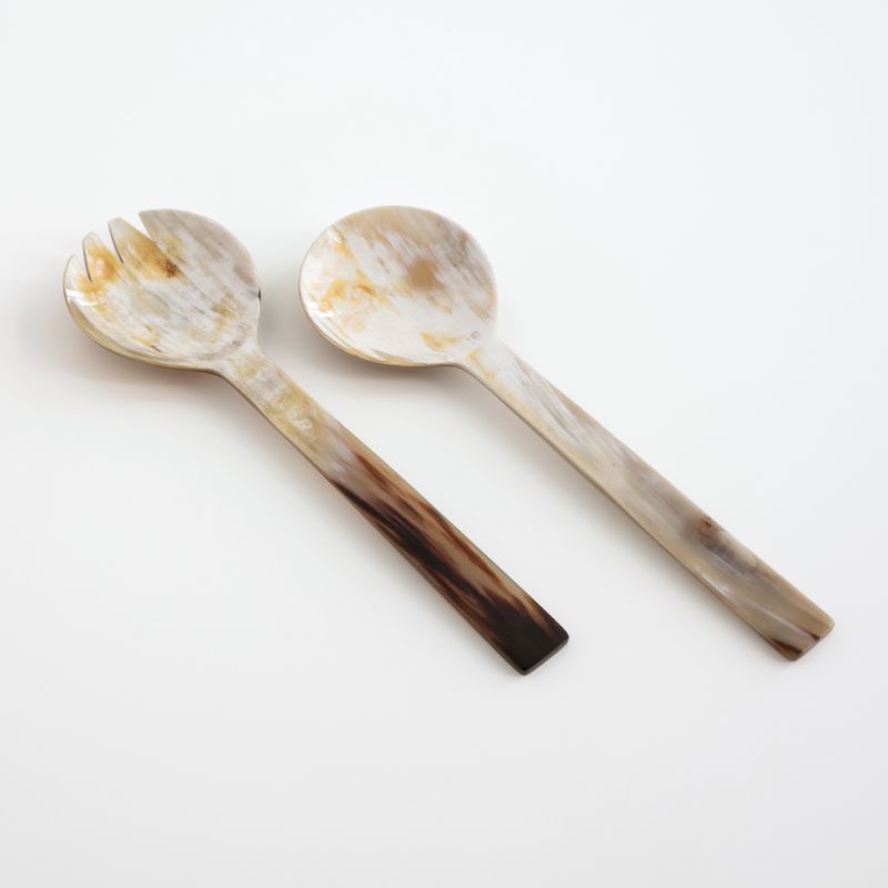 Salatbesteck Horn