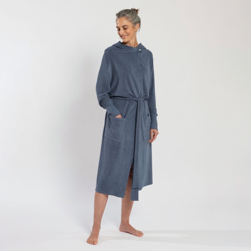 Sunday in Bed X Torquato Bademantel Linda Dusty Blue M