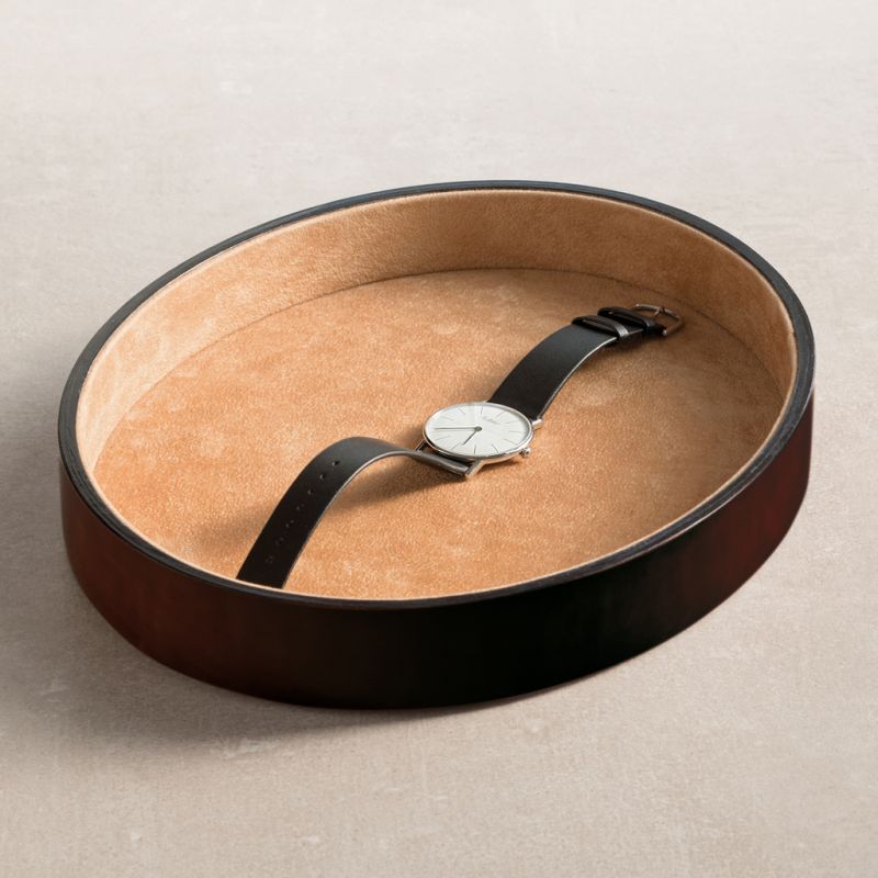 CAF Vide-Poche Leder oval