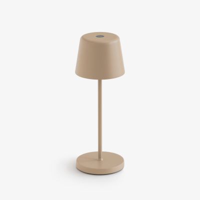 Akkuleuchte Ferrone Beige 21 cm