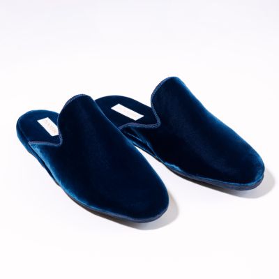 Hoomie Samtslipper Château Damen Blue Gr. 41