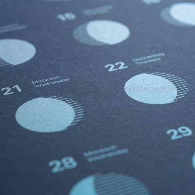 BETHGE Mondphasen-Wandkalender 2025 - 4