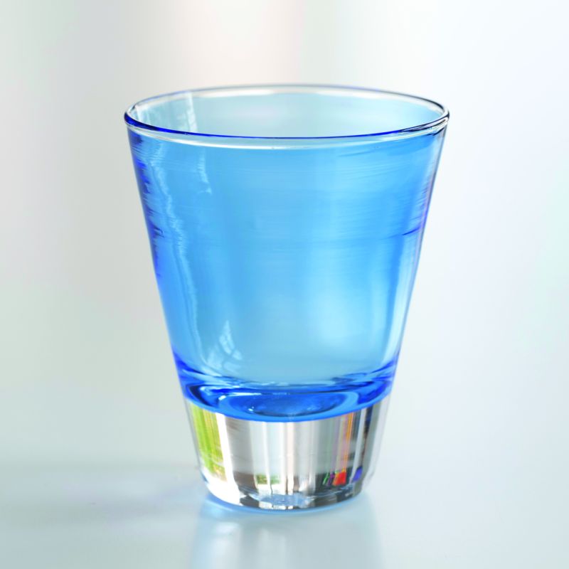 Eric Lindgren 1990 Les Coniques Trinkglas Blau
