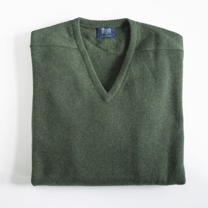 Lambswool-Pullover mit V-Ausschnitt Rosemary Gr. 54