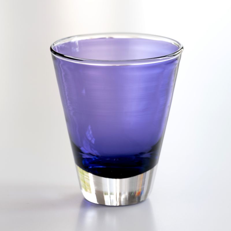 Eric Lindgren 1990 Les Coniques Trinkglas Violett