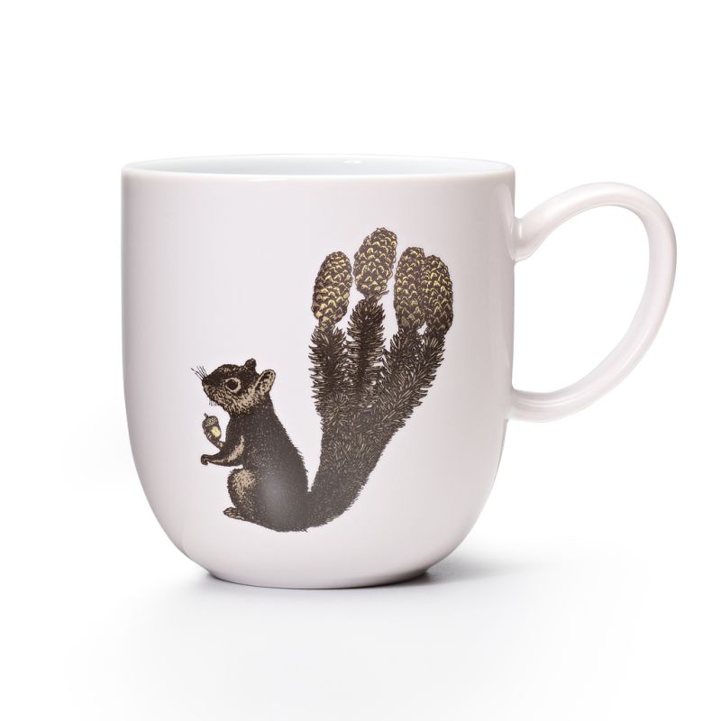 Somerset Kaffeebecher Eichhörnchen auf rosafarbenen Grund