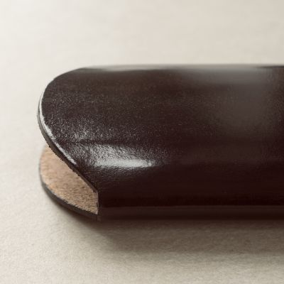 CAF Brillenetui Leder Braun klein - 2