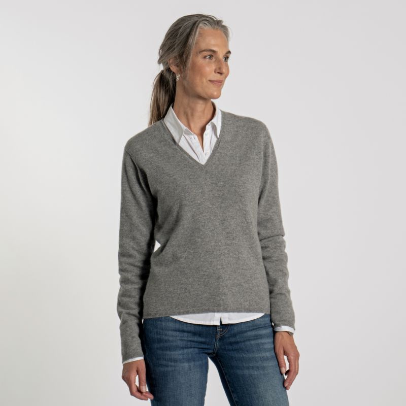 William Lockie X Torquato V-Ausschnitt Kaschmir Flannel L