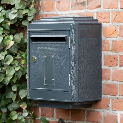 Briefkasten La Boîte Jaune Grand Modèle 1950 Dunkelgrau