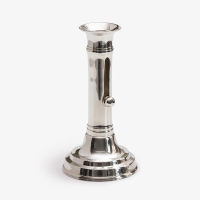 Schiebeleuchter 1830 aus Messing mit Silberauflage - 4