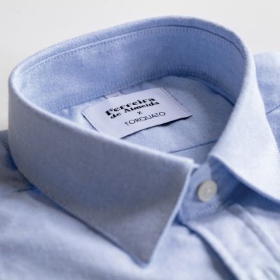 Ferreira de Almeida X Torquato Flanellhemd Hellblau Gr. M - 3