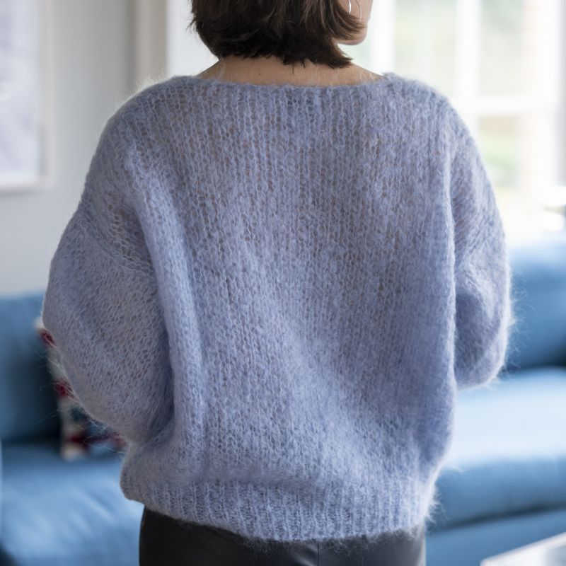 Americandreams Mohair-Pullover Milana Hellblau S - 2