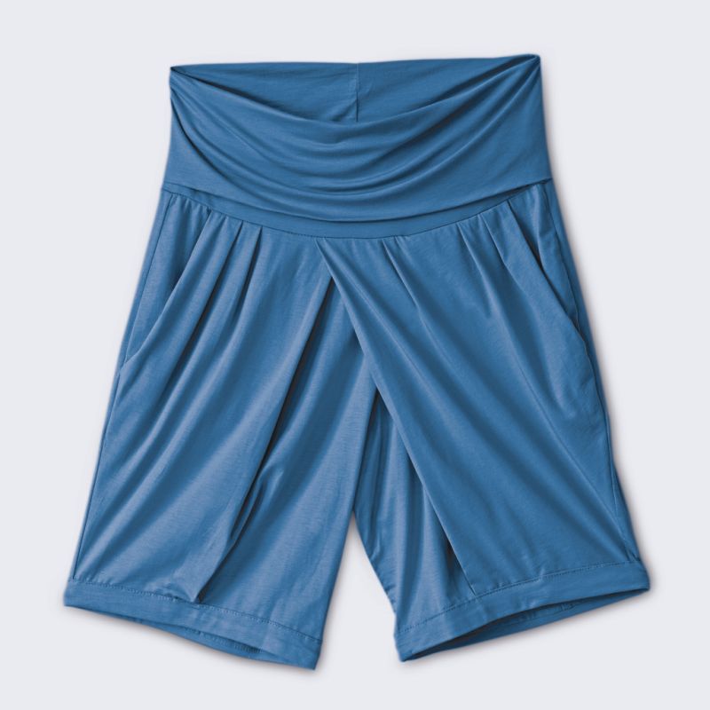 Sunday in Bed X Torquato Pyjamahose Mila Shorty Blau L - 2