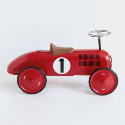 Rennwagen aus Stahlblech Rot - 2